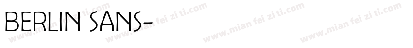 berlin sans字体转换